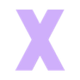 X.stl TRANSFORMERS Letters and Numbers | Logo