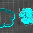 Hibiscus.jpg Hibiscus Cookie Cutter and Stamp