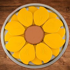 Sunflower Cookie Platter.jpg Sunflower Cookie Platter 2 pc Set