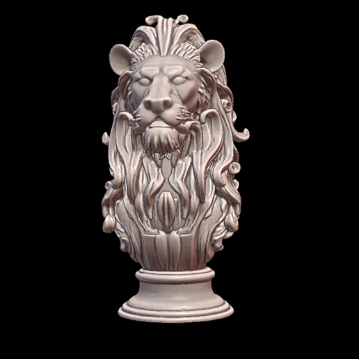 可愛いクリスマスツリーやギフトが！ Gift I410 Head Lion 🦁 Bust 3D Detailed & Unique Figure ウィクロス