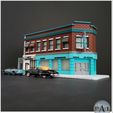 006.jpg BACK TO THE FUTURE INSPIRED- LOU'S CAFE 1/64 SCALE - HOT WHEELS COMPATIBLE