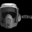 ——STAR.WARS. SPR Nii 1B) SCOUT TROOPER helmet | 3D model | 3D print | Printable | The Return of the Jedi | The Mandalorian