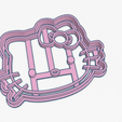 face_kitty.PNG Cookie Cutter Hello Kitty Face Cookie Cutter