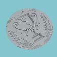 b_172.jpg Medalhão do mapa da Guiana CNC Modelo 3d CNC da Guiana