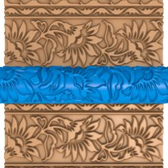 65654555.jpg Fichier 3D rouleau d'argile à motifs orientaux / rouleau de poterie / rouleau d'argile à feuilles / imprimeur de motifs de fleurs・Design à télécharger et à imprimer en 3D