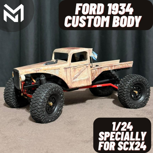 🚙 scx24 body - custom ford 1934 - long and short chassis bodywork・ STL ...