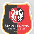 STADE RENNAIS FOOTBALL CLUB ie) «| Logo soccer team Stade Rennais ligue 1