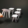 20240313_160524-f.jpg End Table / Side Table 5 Sizes - Miniature Furniture 1/12 scale
