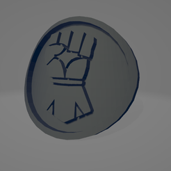 Thumb.png STL file IMPERIAL FISTS LOYALIST LEGION ICON MOULDED 'HARD TRANSFER' FOR HORUS HERESY・Model to download and 3D print