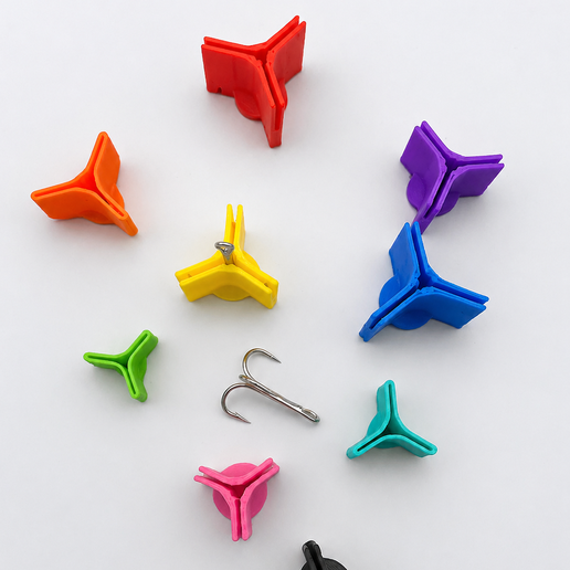 🎣 Fishing Hook Protector STL Bundle – Treble Hook Guard, Single Hook ...
