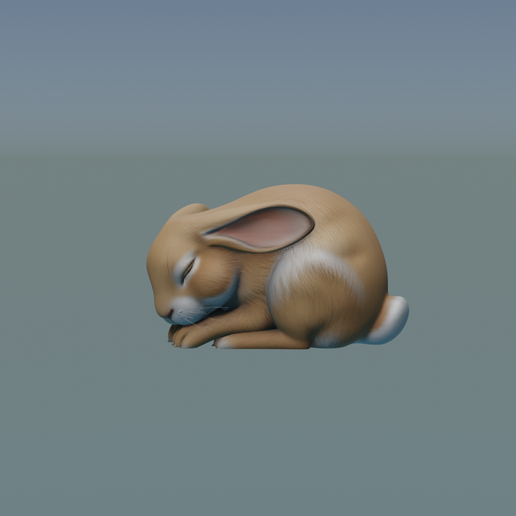Sleeping Rabbit – 3D Printable STL