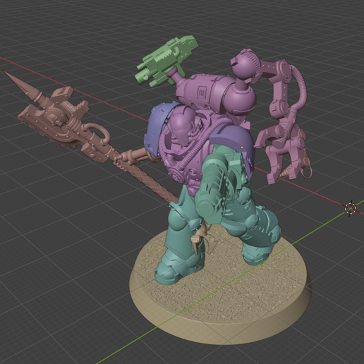 Space Mechanic with Grabby Arm Proxy for Wargaming