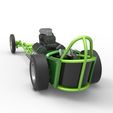 12.jpg Diecast Motore anteriore dragster vecchia scuola con V8 Scala 1:25