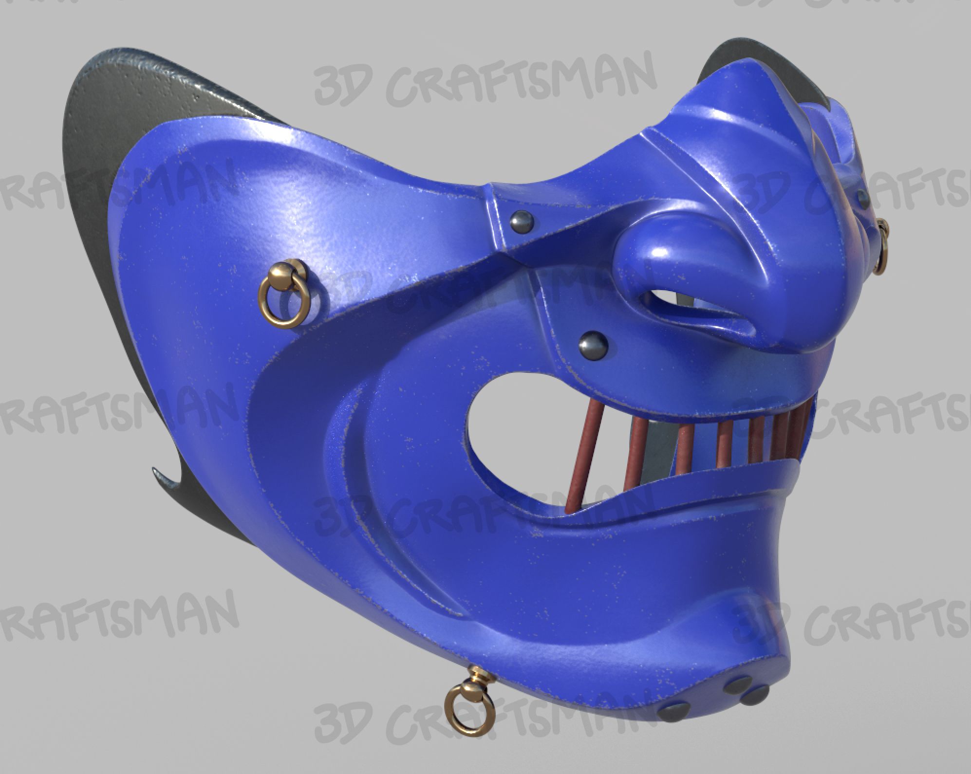 Screen Shot 2020-08-05 at 10.44.45 pm.jpg Descargar archivo OBJ Ghost of Tsushima - Fan Art Cosplay La máscara de Seiryuu Impresión en 3D • Plan imprimible en 3D, 3DCraftsman