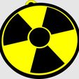 Nukes_2.png Radiation Warning Symbol (Trefoil) Keychain