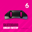 01B-FS-Concave-Top.png Concave Footstop Skateboard