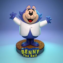 Benny_1.jpg 3D file Benny_ The Ball・Model to download and 3D print, ilustrartuel