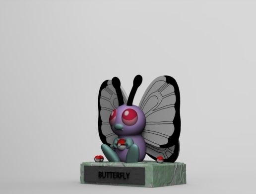 untitled.7.jpg Butterfree - Arte de fã para impressão 3D