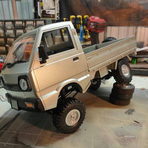 🪨 WPL D12 suzuki 4x4 (c14) chassis conversion kit・ STL File for