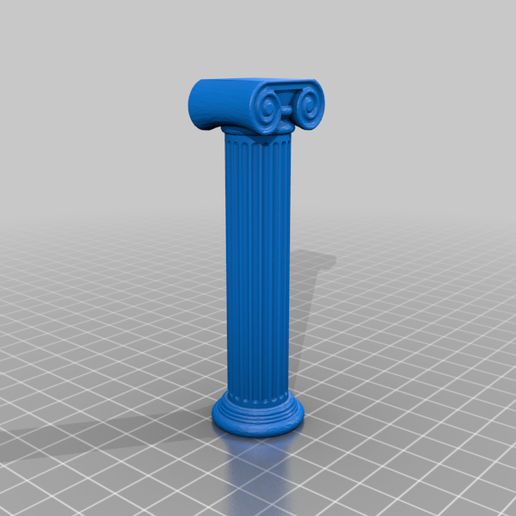 Greek Pillar GPU Sag Support - 90mm 3D model