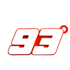 1.png STL file MARC MARQUEZ KEYCHAIN・Model to download and 3D print
