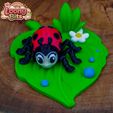 7.jpg 🐞 Tiny Ladybug Keychain – Articulated STL & 3MF
