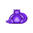 Snorlax Normal With Base.stl Snorlax Pokémon+normal version with base!-Piggy Bank
