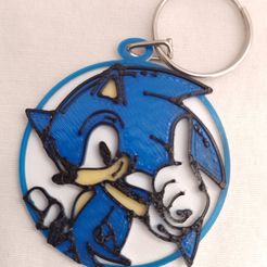 IMG_20230323_172838_2.jpg STL file sonic keychain・3D print design to download