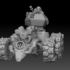 orc vulture buggy front.jpg Datei STL Orc Panzer Buggy Tank・Modell für 3D-Druck zum herunterladen