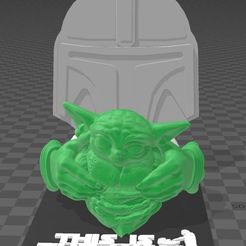 Dock-Station-APPLE_WATCH-Mandalorian-e-Grogu.jpg Archivo STL Soporte Dock Station Apple Watch Mandalorian y Bebé Yoda・Plan de impresora 3D para descargar