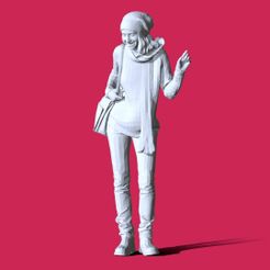 m_00000.jpg Free STL file Miniature Pose Character C196・Design to download and 3D print, Characters