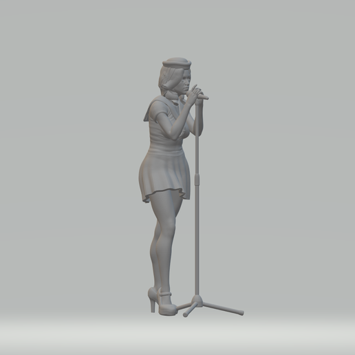 👧 girl singer・ STL File for 3D printing・Cults