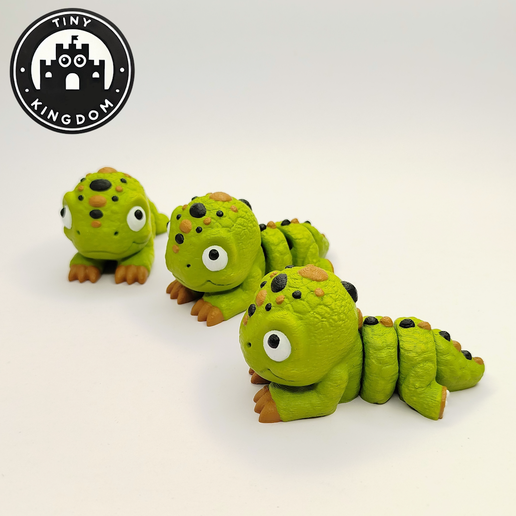 Flexi-Tiny-T-Rex,-P3.png Flexi Tiny Baby T-Rex, bewegliche Zappelfigur, inklusive Schlüsselanhänger, inklusive 3mf