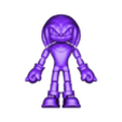 Flexi_Knuckles.stl FLEXI SONIC THE HEDGEHOG TEAM (KNUCKLES, TAILS & SHADOW) - PRINT IN PLACE - NO SUPPORTS