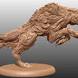 4.png Archivo STL Lobo - Miniatura de sobremesa・Idea de impresión 3D para descargar