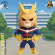 391.1.jpg CHIBI ALL MIGHT - My Hero Academia Fan Art 3D Model