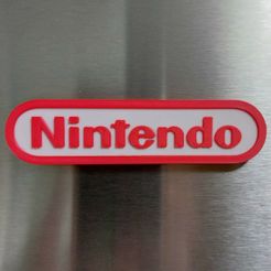 20230527_155448.jpg Archivo STL Imán de nevera 3D con el logotipo de Nintendo・Plan para descargar y imprimir en 3D