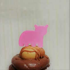 bear.jpeg Mini Animal cupcake topper - Bear