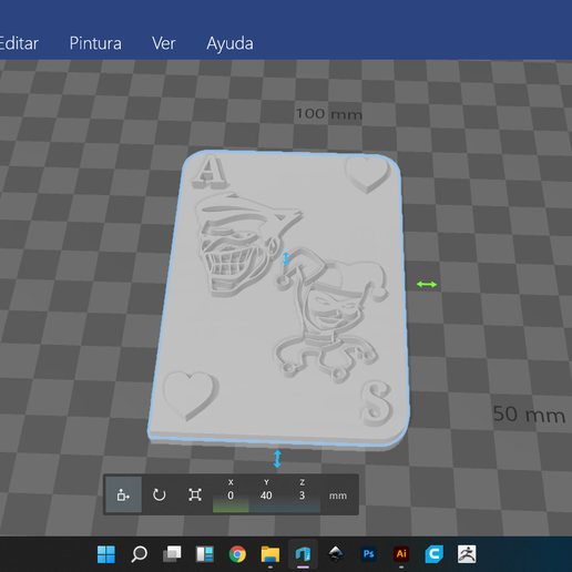 SOUVENIR LETTER JOKER AND HARLEY QUINN 3D model
