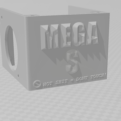 OBJECT PREVIEW.PNG Anycubic Mega S Hotend Noise Reducing Cover