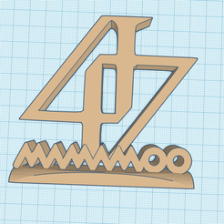mamamoo4.png STL file Mamamoo v3 v4 Kpop Logo Ornament・3D printer design to download