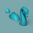 02.png Loch Ness Monster - Creative Decoration - STL Printable