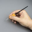_MG_6992.jpg Free STL file Kate Brush | ergonomic handles for brushes・3D printable object to download