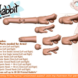 armm.png [KABBIT BJD PARTS] Complete Human Arm Pack for Kabbit - (For FDM and SLA Printing)
