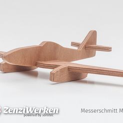 081452c71edb55f1682b0a1acafeee22_display_large.jpg Free OBJ file Messerschmitt Me 262 simplified cnc/laser・3D printable design to download