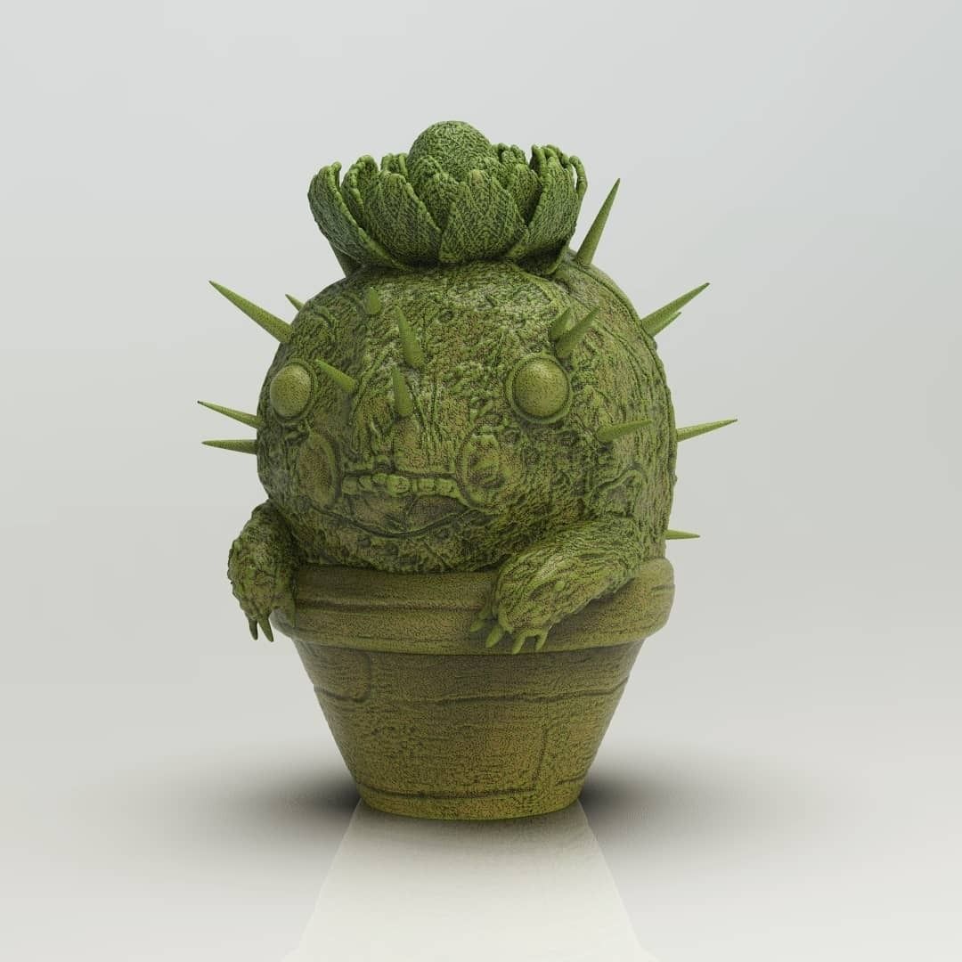 3.jpg Free OBJ file Choya in flowerpot | Guild Wars 2・3D printing idea to download, alexndefo