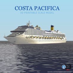 pacifica.jpg Archivo STL Maqueta imprimible del crucero COSTA PACIFICA・Objeto imprimible en 3D para descargar
