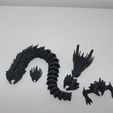 IMG_2806.jpg articulated and modular scaly dragon / without stand / STL