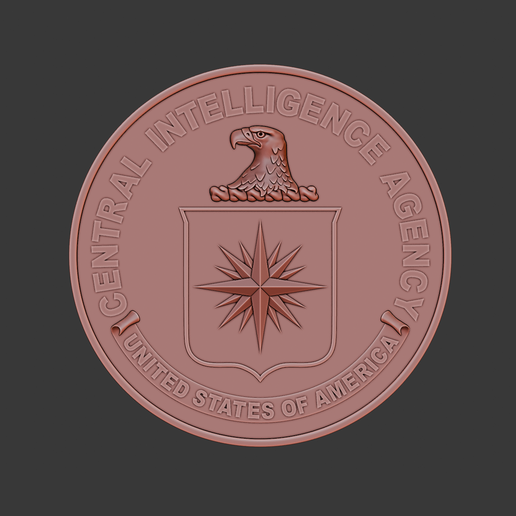 📁 CIA (Central Intelligence Agency) 3d relief .stl file・ STL File for ...