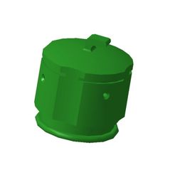 conteneur à verre.jpg Download STL file Glass container 1/87 HO • 3D printer template, fanfy54